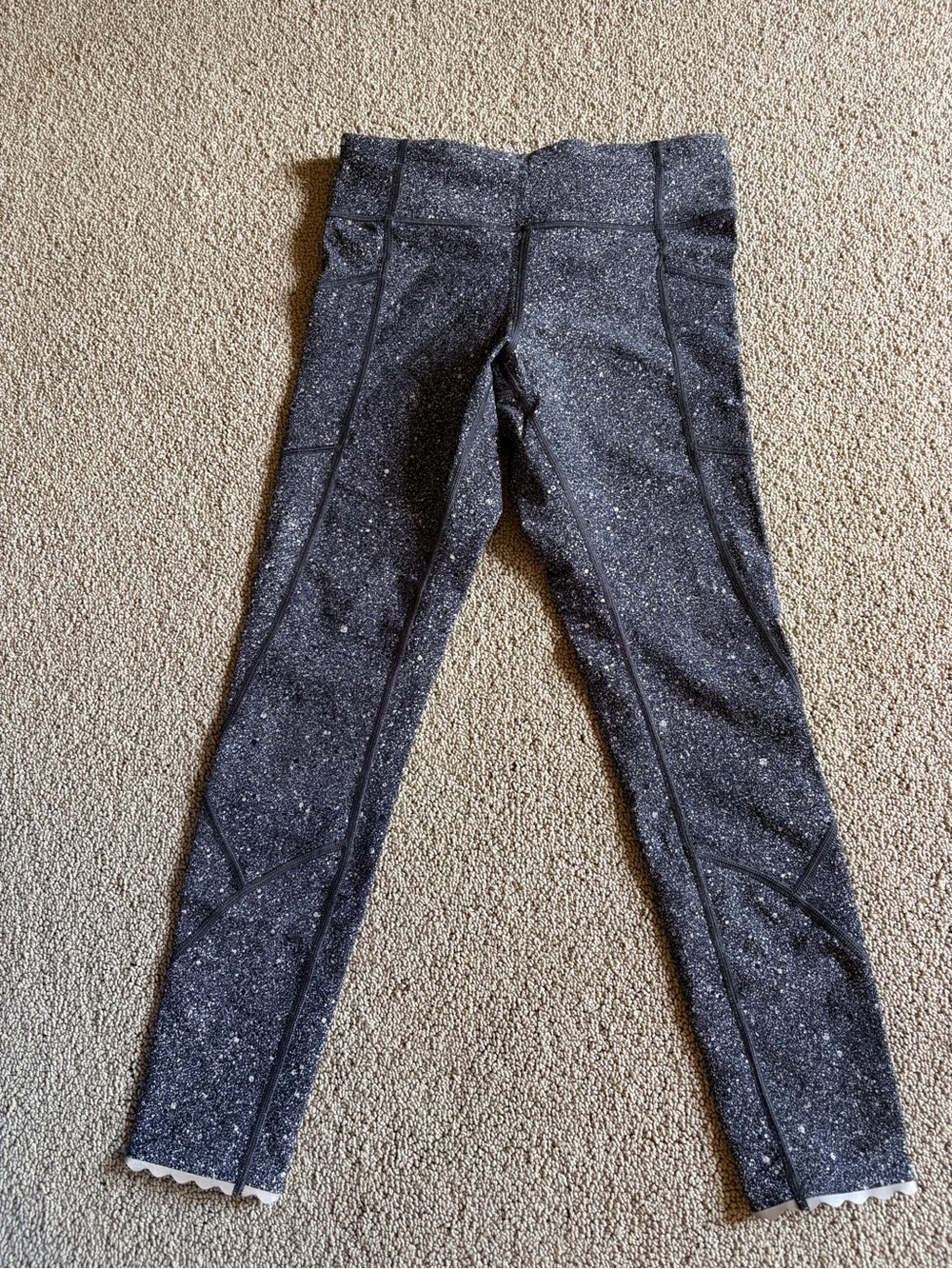 Kids Black Speckled Active Leggings